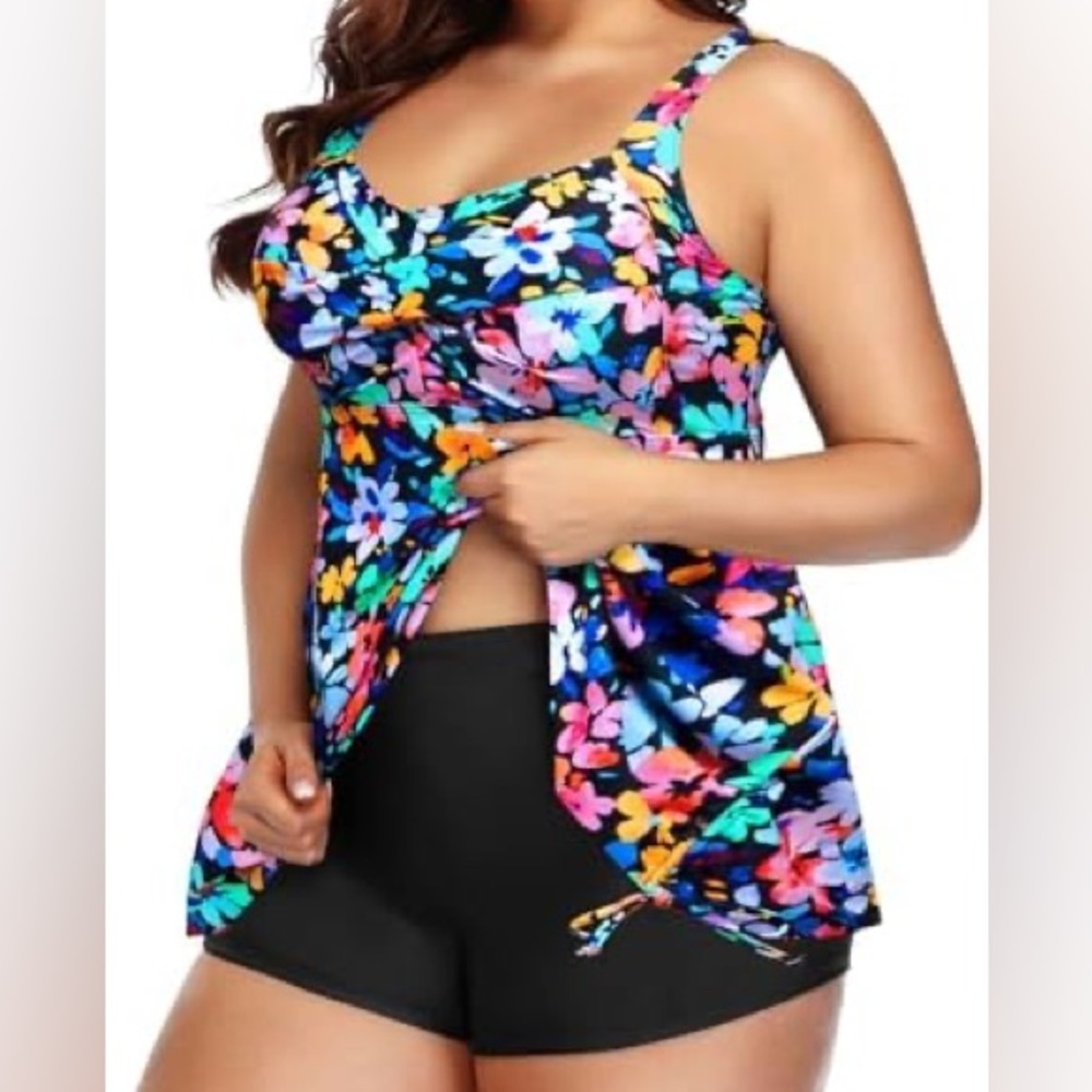 Floral Tankini Swim Set - Picture 5 of 5